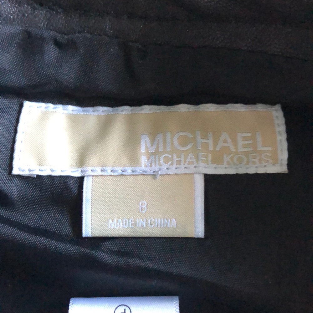 Michael Kors Lined Leather Skirt